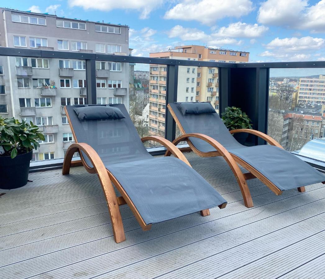 Hanza Tower Apartament Premium Plus Szczecin Dış mekan fotoğraf